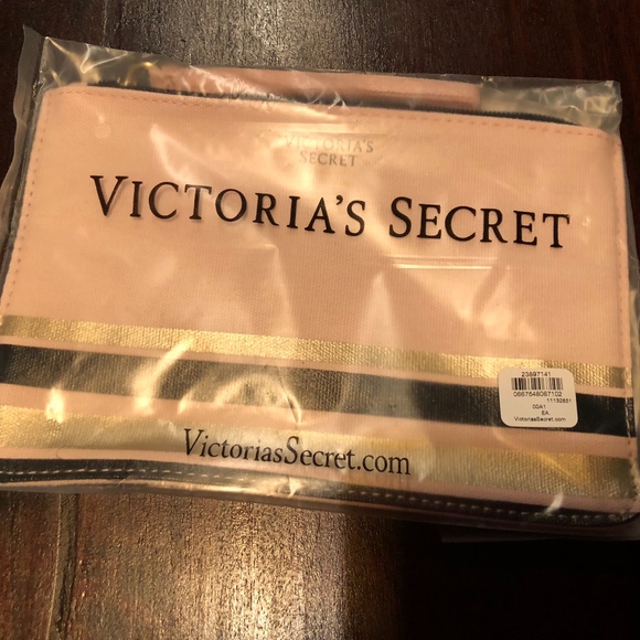 Victoria's Secret Handbags - NEW Victoria's Secret Canvas pink wristlet